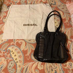 Authentic Diesel Black Denim Tote